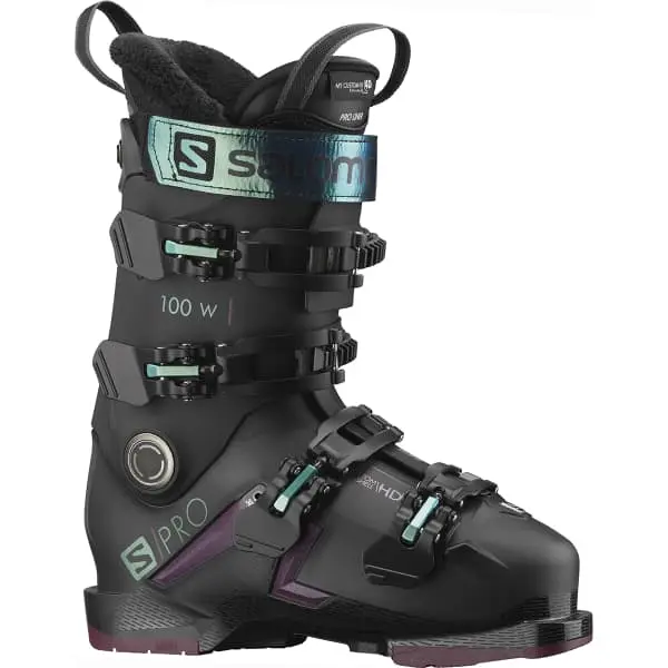 SALOMON S/PRO 100 W GW BLACK BURGANDY SHIFT GREEN/ BLUE 23 3 SALOMON S/PRO 100 W GW BLACK BURGANDY SHIFT GREEN/ BLUE 23
